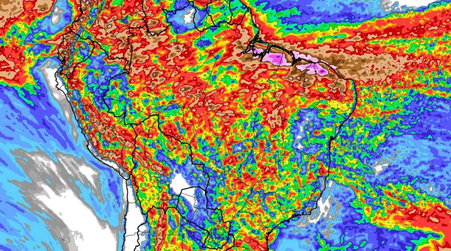 Ciclone extratropical trará chuva intensa ao Sul, Sudeste e Centro-Oeste nesta semana
